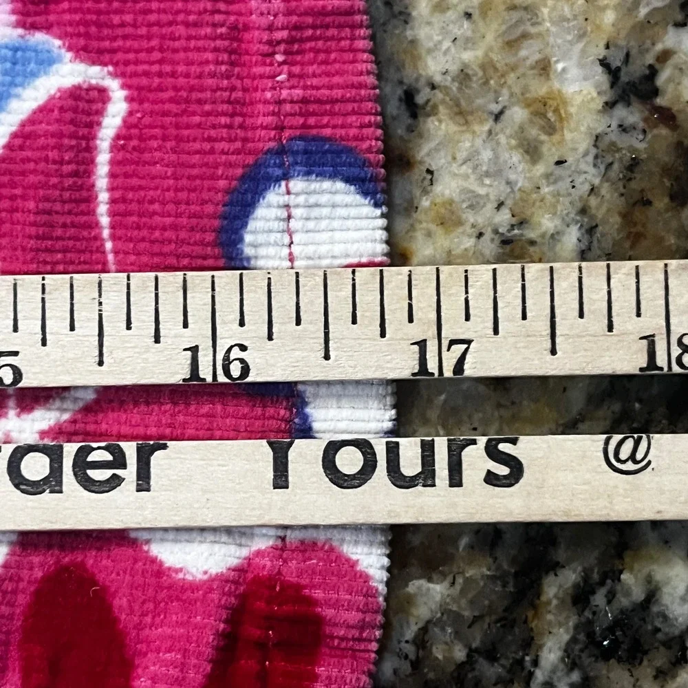 The Children's Place‎ Girls Pink Floral Corduroy Retro Skirt Size 6 Pocket Mini